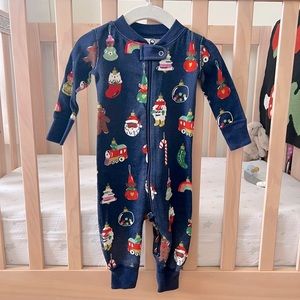 Hanna Andersson Holiday Ornament Zip Sleeper